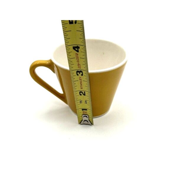VTG Syracuse China Syralite Coffee Cup Mustard Yellow  MCM 6oz 60s Restaurant - Picture 5 of 6